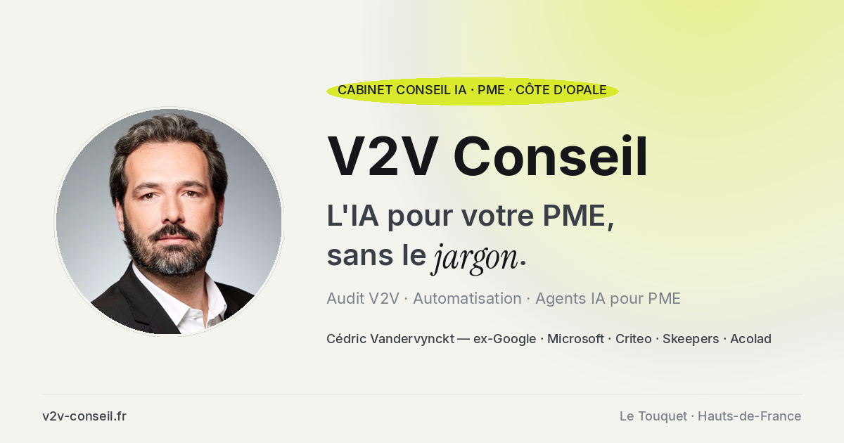 V2V Conseil — Cabinet conseil IA pour PME